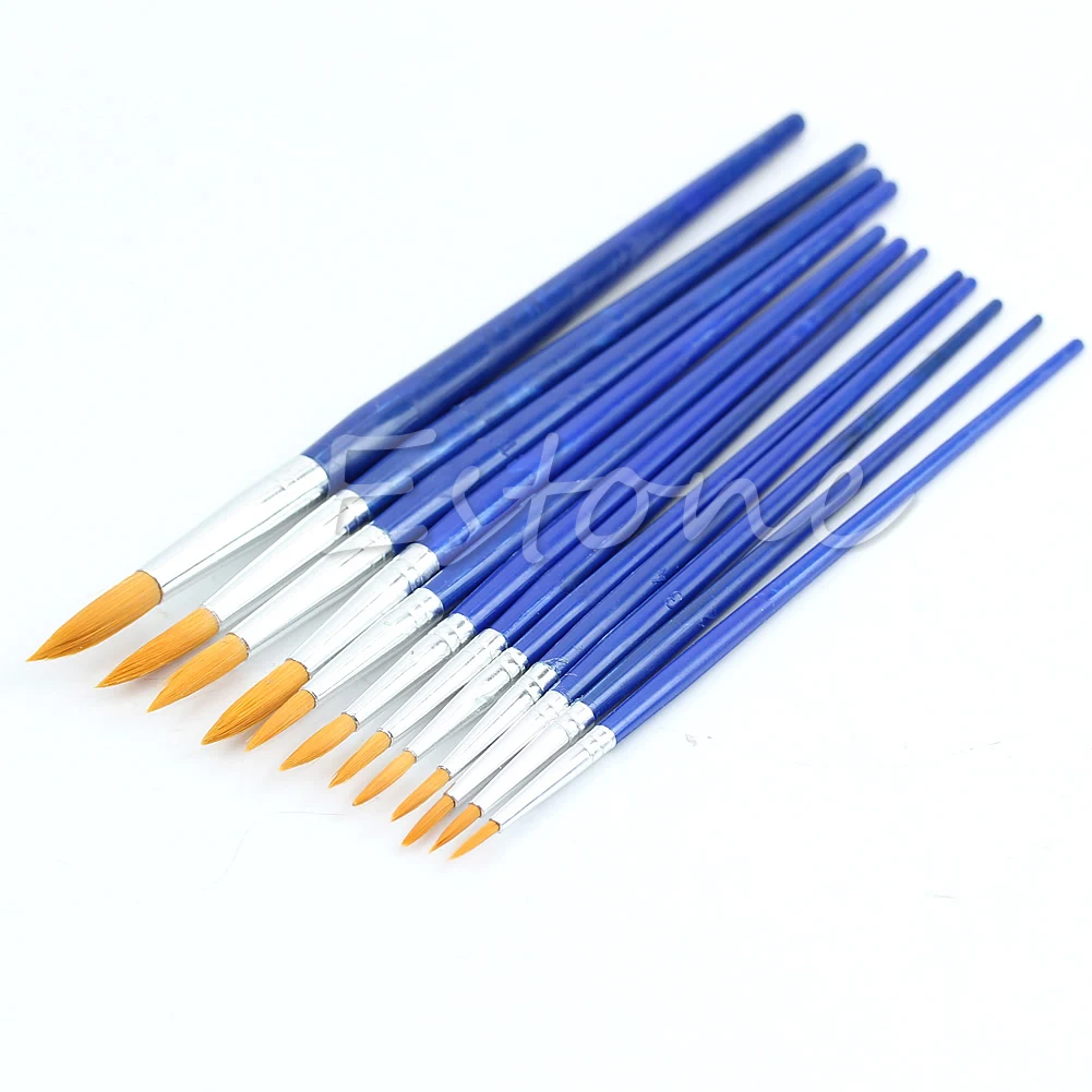 

2020 New 12pcs Assorted Size Fine Paint brushes For Great Art Crafts
