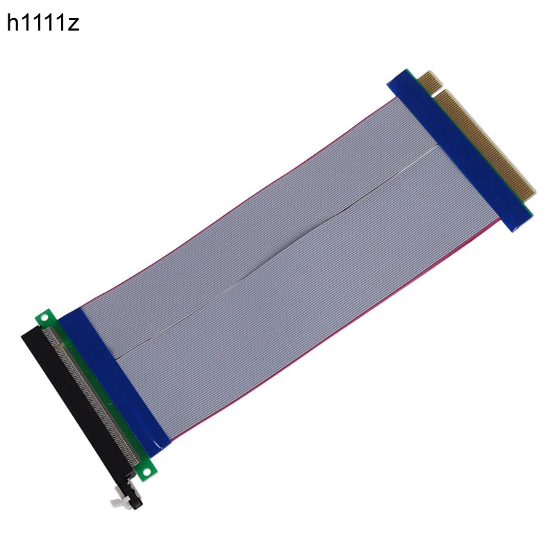 

H1111Z Computer Cables Connectors PCIe 16X PCI Express PCI-E 16X to 16X Riser Extender Card Adapter Flexible Extension Cable NEW