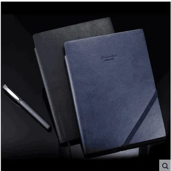 

classic soft PU leather cover business notebook for school office writing supply elegant travel diary book