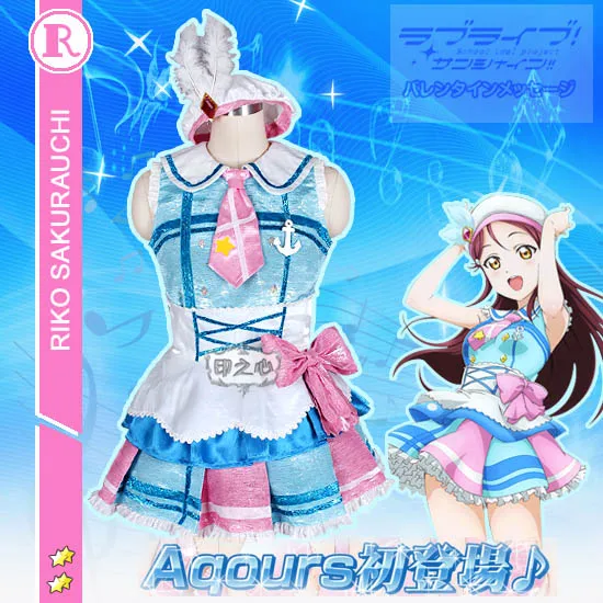

Anime! Love Live! Sunshine! Aqours Ruby Dia Kanan Riko Mari All Members Lovely Lolita Uniforms Cosplay Costume Free Shipping