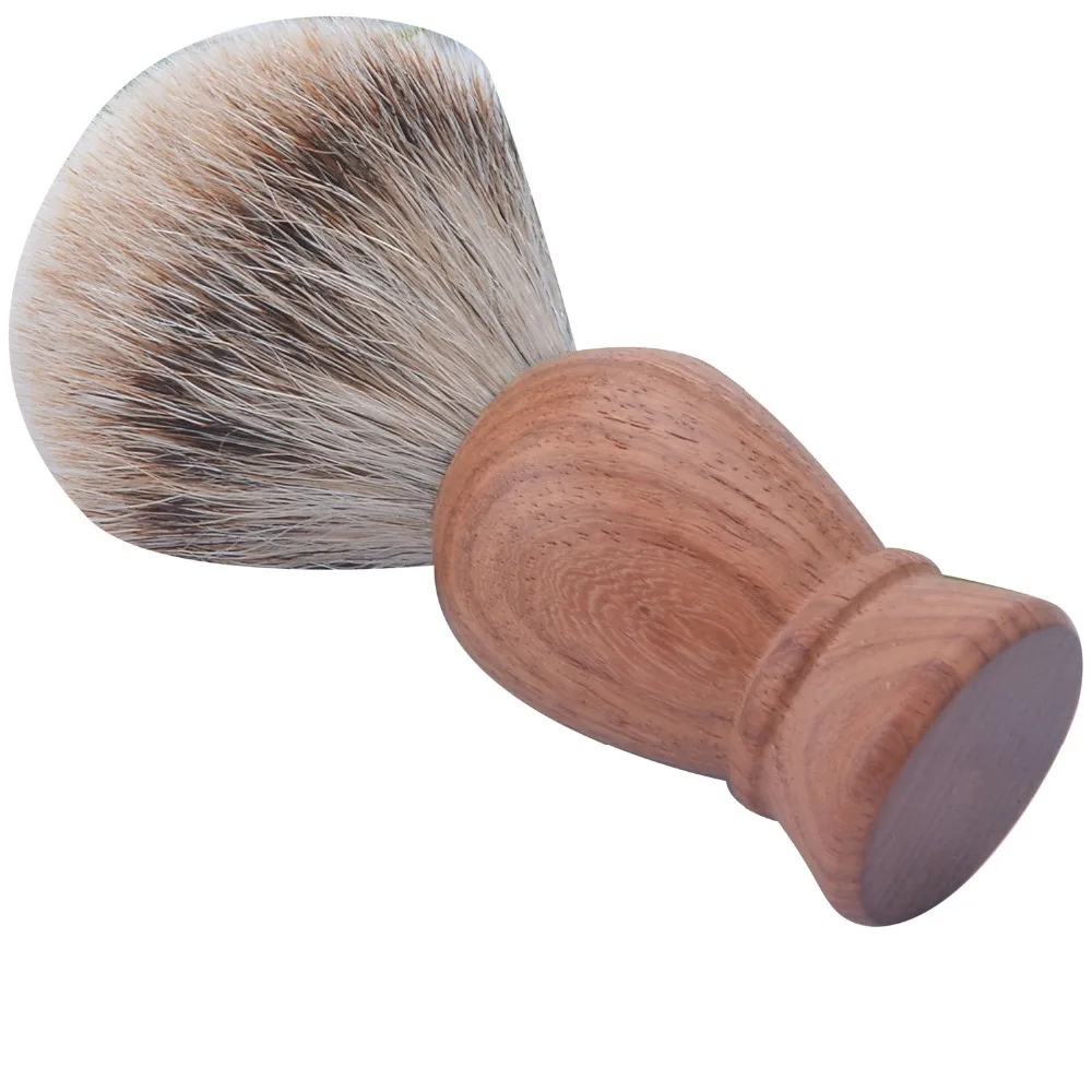 

Hand made True burma rose wood shaving brush / beard brush high quality silver tip badger brush