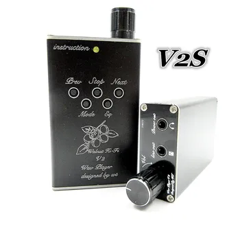 

New English Version Walnut V2S Lossless MP3 HiFi Music Player Support 32GB TF Card Expansion and Support Headphone Amplifier
