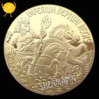 

Neptunus Rex Commemorative Coin Ancient order of the Deep Trusty Shellback Coins Collectibles Imperium Neptuni Regis Film Gift