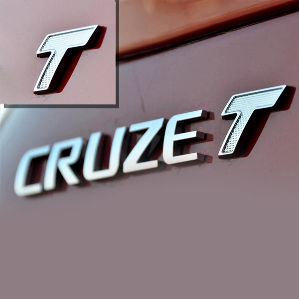 Серебряный чехол с Т образным логотипом Turbo Boost Tail для Chevrolet Cruze Malibu sedan hatchback Encore Regal
