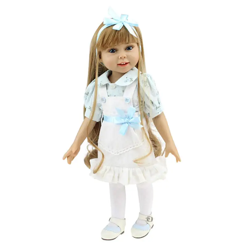 WINCO 45 см ручной работы полный корпус Винил Reborn американские куклы реалистичные силиконовые куклы для маленьких девочек игрушки для детей Рождественский подарок