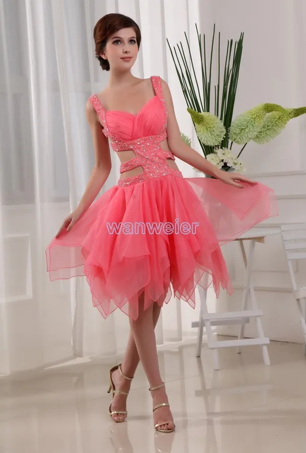

free shipping 2014 long night dress vestidos formals dress brides maid dresses sexy short beading organza red prom gowns dresses