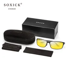 Soxick Night Vision Goggles Polarized Women Sun Glasses Fashion Unisex Sunscreen UV Protection Classic Anti-Glare Car Driving Soxick Night Vision Goggles Polarized Women Sun Glasses Fashion Unisex Sunscreen UV Protection Classic Anti-Glare Car Driving