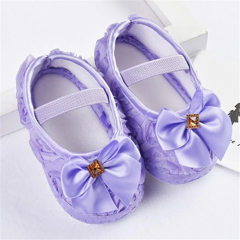 LONSANT-chaussures First Walker | Chaussures pour bébés filles et bébés filles, avec bandeau élastique à nœuds roses, vente en gros directe