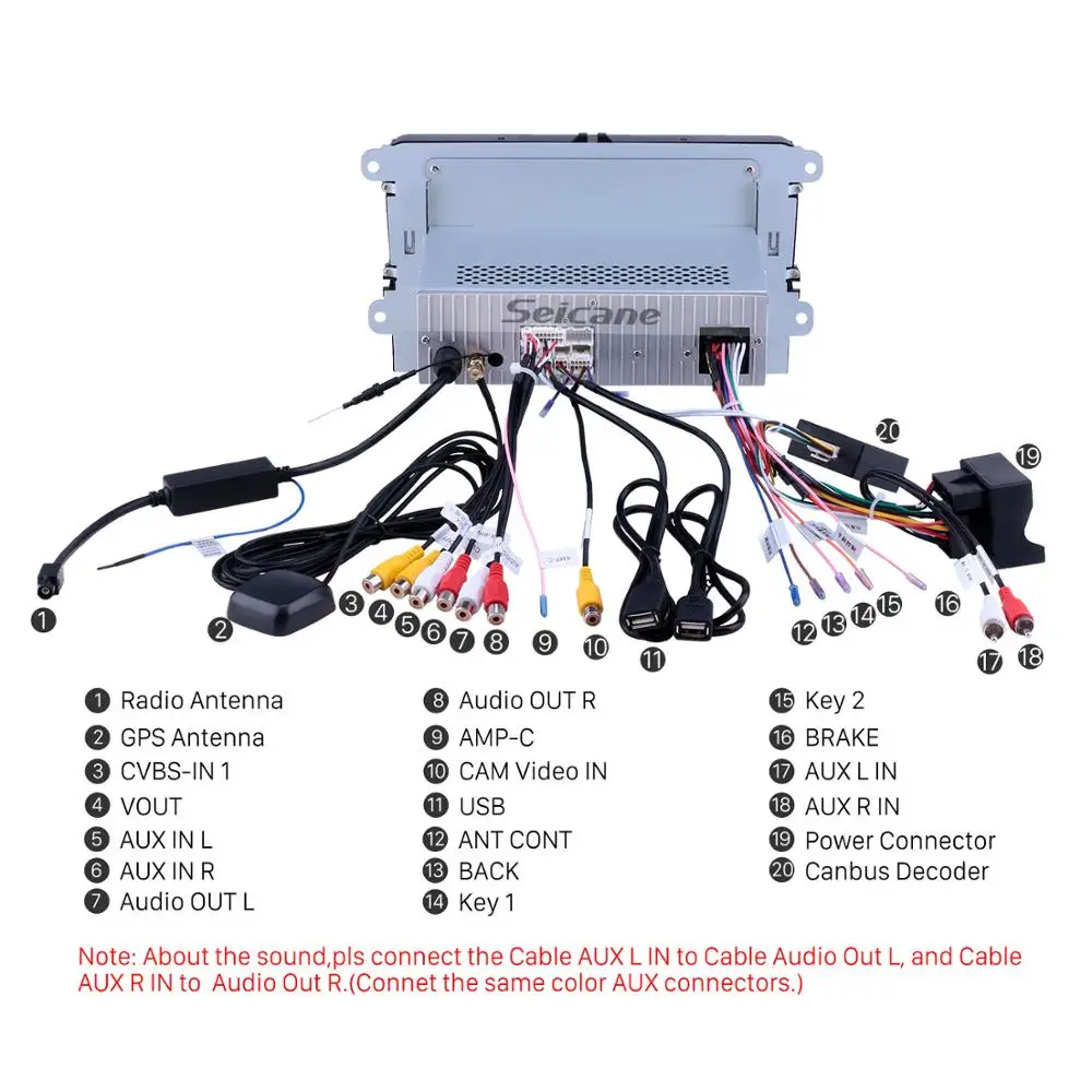 Excellent Seicane 2 Din 9" Android 7.1/8.1 Universal Car Radio For VW SEAT LEON CUPRA Golf Passat b5 b6 CC Sharan Polo Skoda Magotan EOS 5