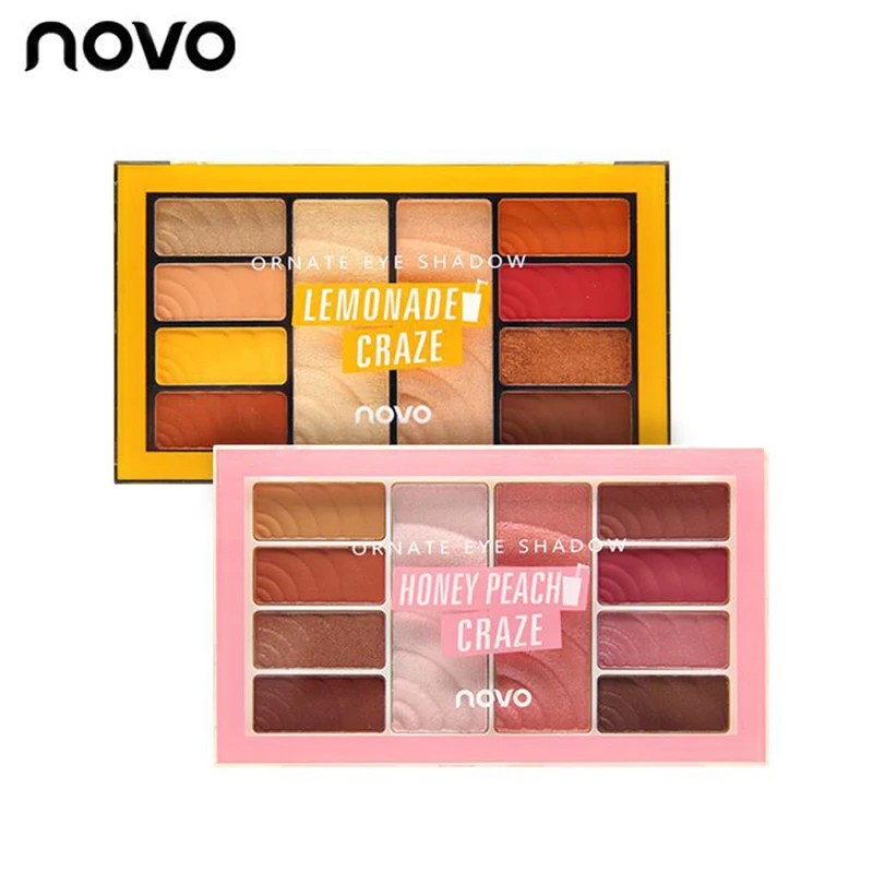 

NOVO New 10 Colors Matte Glitter Eyeshadow Palette Set Makeup Eye Shadow Powder Pallete Make Up Pigment Beauty Cosmetic