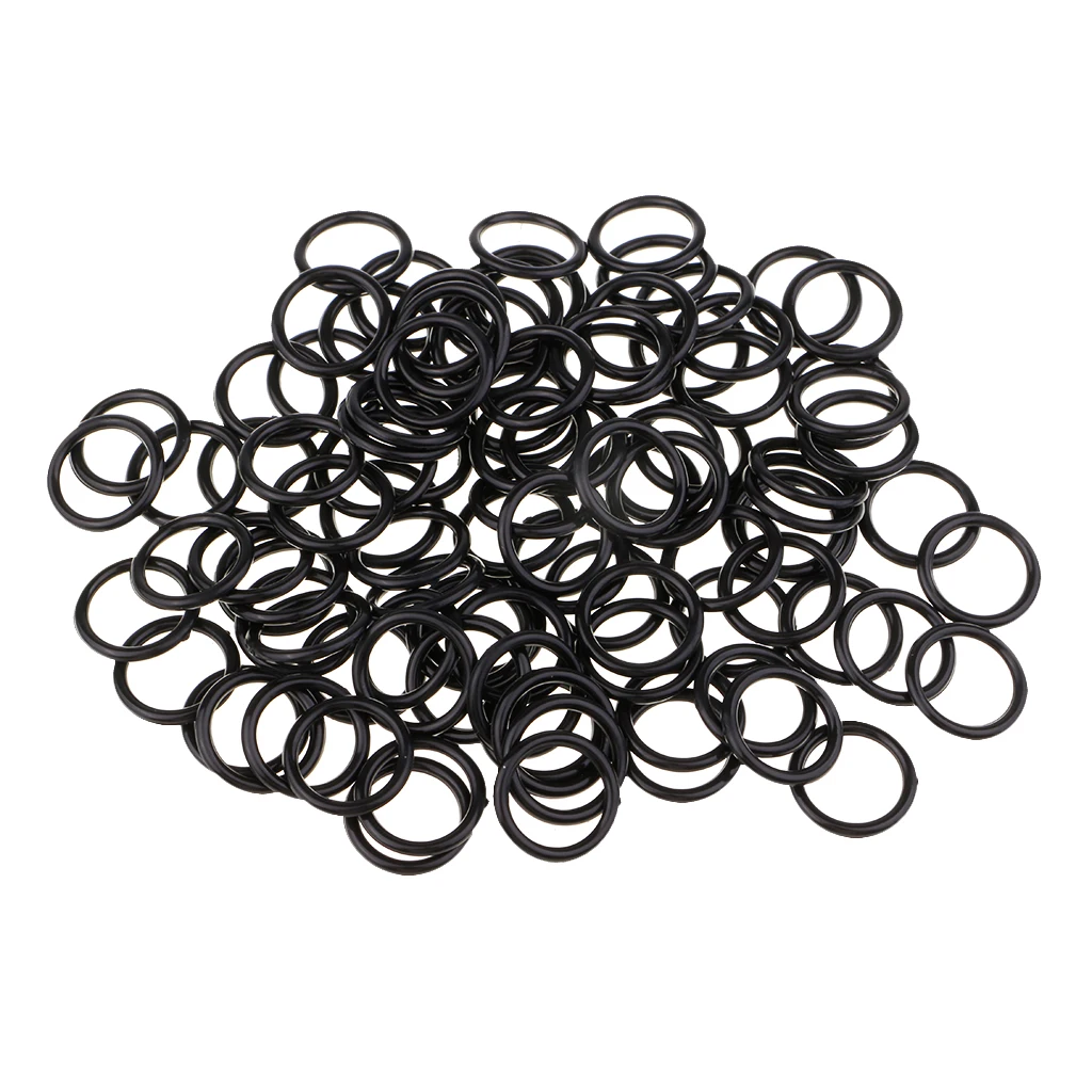 fityle 100pcs Nylon Lingerie Hardware Sewing Clip Hook Eye 15mm for Bra Strap Sewing Accessories