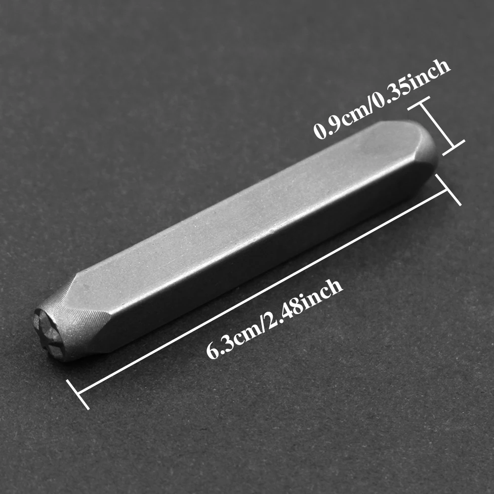 1PCS carbon steel leather stamp punching tool DIY metal carving leather crafts stamp printing mold jewelry leather craft stamps
