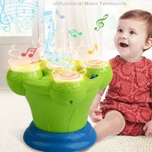 HobbyLane Мини Магический ручной барабан форма обучающая музыка биение игрушка раннее музыкальное просветление для От 0 до 2 лет детей