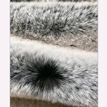 

Rabbit hair carving printed faded large rabbit fur fabric Factory direct warp knitted big rabbit hair faded spot