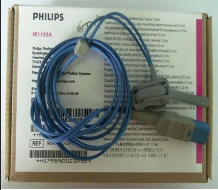 

Original New Reusable Neonate Foot Wrap SpO2 Sensor for Philips M1193A, Neonate Wrap Probe 8 Pins M1193A SpO2 probe