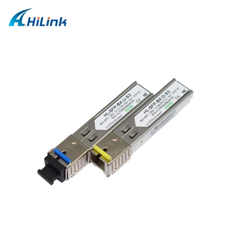 1,25G 3 км WDM SFP 1310/1550 нм 1,25 ГБ BIDI SC/LC разъем c ddm одноволоконный SFP приемопередатчик