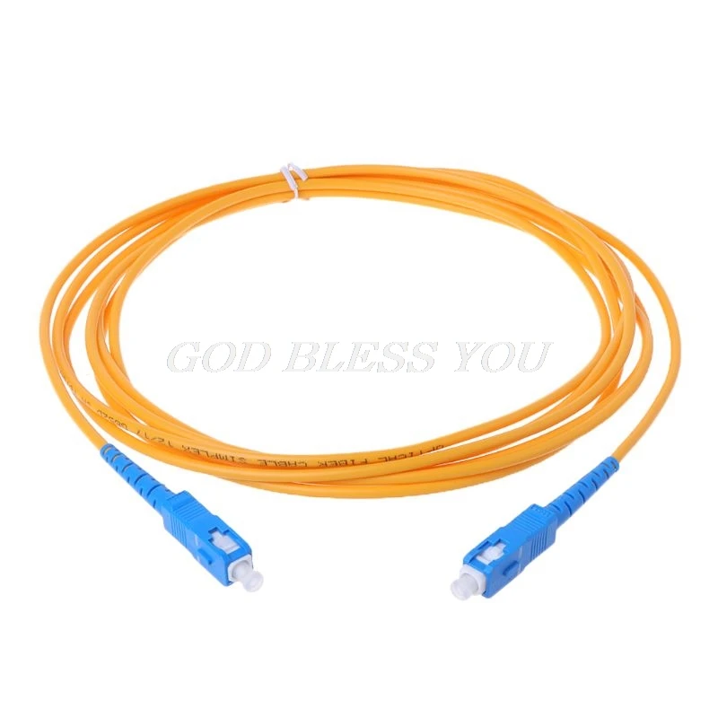 SC/UPC-SC/UPC-SM 3 мм волоконно-оптический соединительный кабель одномодовый удлинитель патч-корд 1 м, 2 м, 3 м, 5 м, 10 м - Цвет: 3m