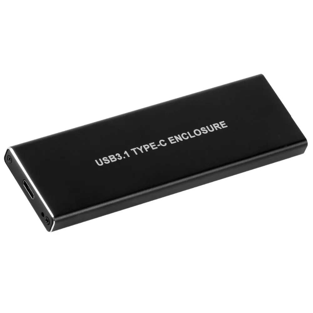 NVMe PCIE USB3.1 HDD Enclosure M.2 to USB SSD Hard Disk Drive Case Type C 3.1 M KEY Connector Enclosure