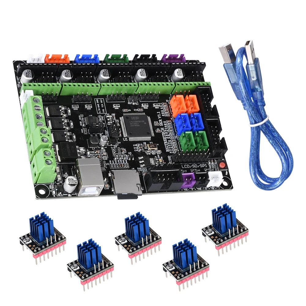 BIGTREETECH SKR V1.1 гладкая плата с ARM cpu управления 32 бит материнская подходит TMC2130 A4988