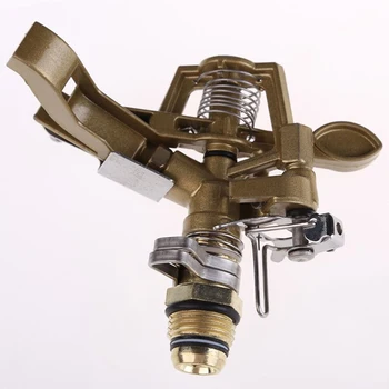 

1/2 Inch Garden Water Sprinkler Spray Nozzle Fountain Irrigation Connector Copper Rotate Rocker Arm watering Tool Spiker