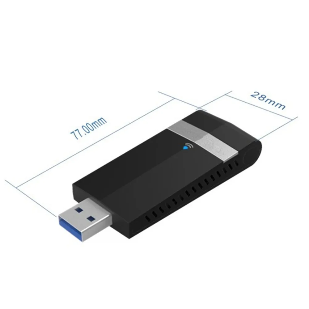 Портативный WiFi беспроводной USB 3,0 адаптер приемопередатчик AC1200 внутренняя двухдиапазонная антенна 5,8 ГГц 2,4 ГГц поделиться несколькими устройствами
