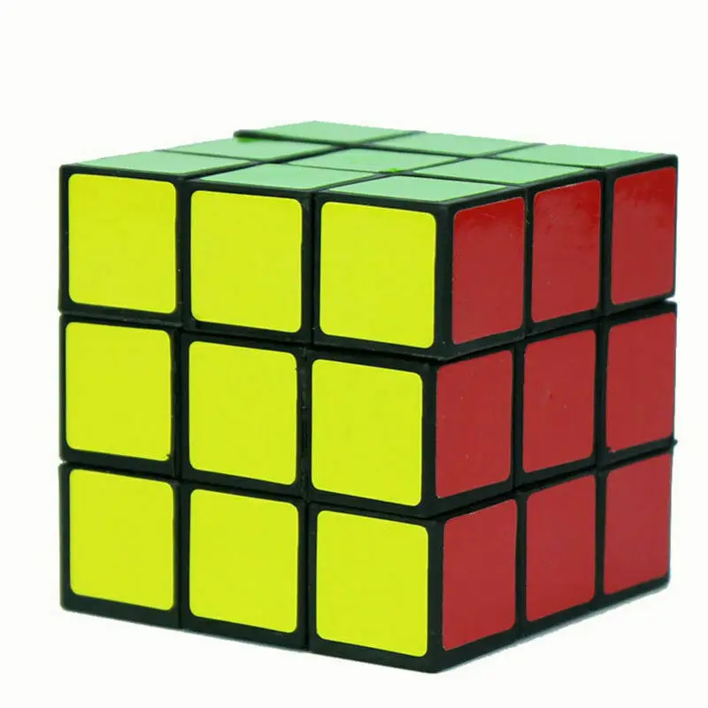 

Ultra-Smooth ABS Twist Cube Professional Speed Magic Cube Puzzle Toy 3x3x3 Professional Black 57mm Pack With Color Box 1Pcs