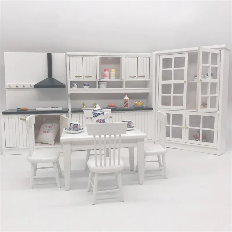 

1:12 Mini Furniture Doll House Kitchen 12-point Model Home Decoration Photographic Props Non-children's Toys