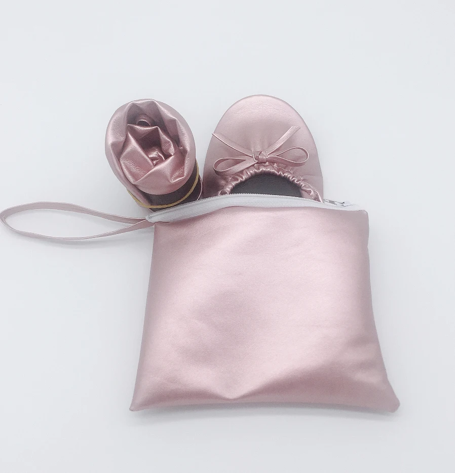 

Free shipping! Women Rose gold Disposable Foldable wedding shoe for party