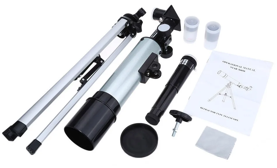 Outdoor Monocular Space 360 degrees Spotting Scope 50mm telescopic Astronomical Telescope With Portable Tripod 