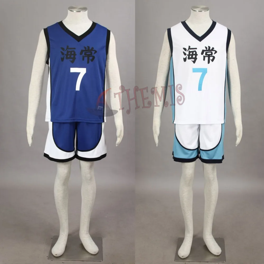 

Athemis Basket ball Outfit Kuroko no basket No.7 Kise Ryota Cosplay Costume Summer Sportswear Team Uniform Blue or White