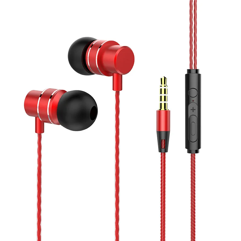 Супер Bass металлический наушник с шумоподавлением HIFI стерео Музыкальная