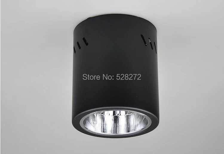 Круглые светильники для поверхностного монтажа 2,5/3/4 дюймов черный, белый цвет E27 светодио дный лампа Вниз свет дома гостиная Декор светильник
