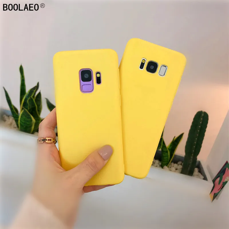 luxury Case yellow Colors For samsung galaxy S7 EDGE S8 S9 S10 PLUS
