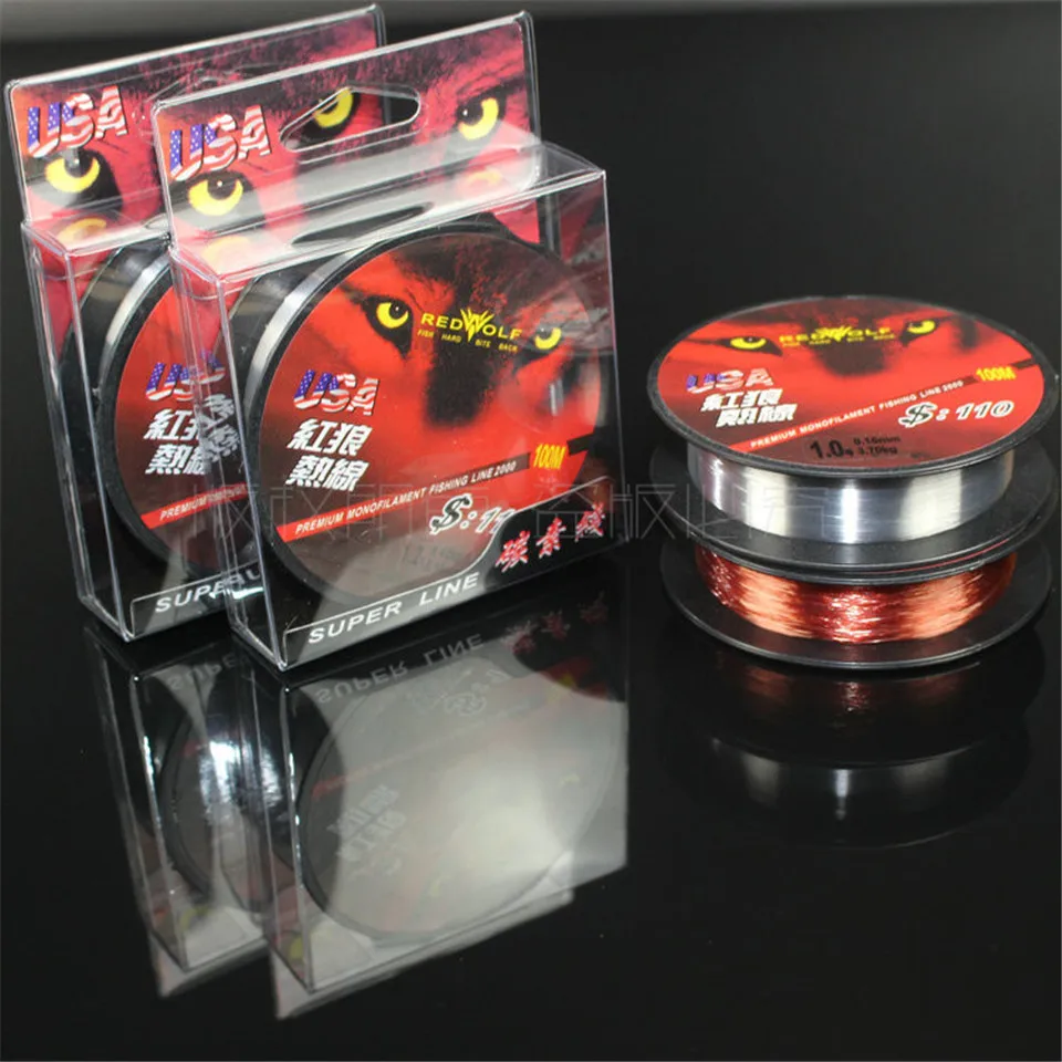 Red Wolf brand 100M Nylon Fishing Line 0...