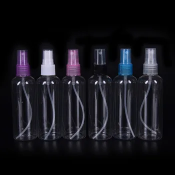

5PCS Mini Small Empty Plastic Perfume Transparent Atomizer Spray Bottles 100ML
