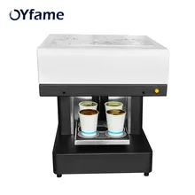 OYfame автоматический 4 чашки кофе принтер искусство принтер кофе латте пицца печатная машина кофе печенье шоколад с съедобными чернилами
