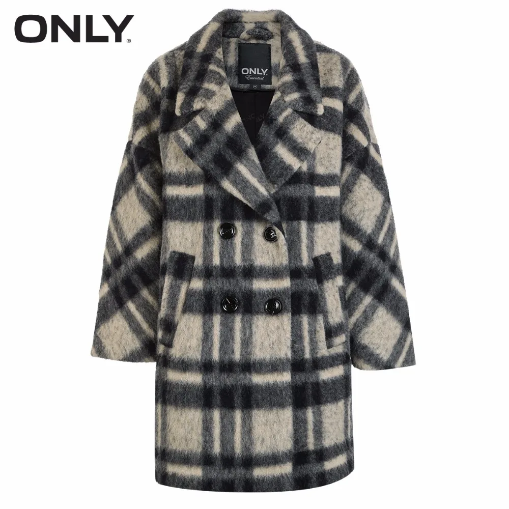ONLY  Women's Winter Double-breasted woolen Coat |11734S505