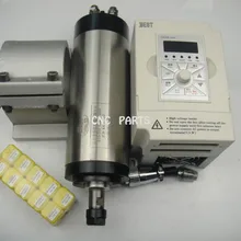 Фрезерные шпинделя ER16 1.5KW водяным охлаждением шпинделя max.10mm диаметр фрезы+ поддержка шпинделя+ 10* ER16+ 1.5kw инвертор