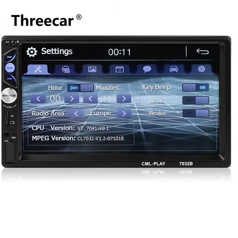 only radio Newest 2 din Autoradio Bluetooth Mirrorlink Car Stereo 7" HD MP5 Auto Multimedia Player Aux FM Input Receiver With Rear Camera - Цвет: only radio