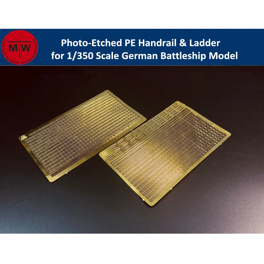 1/350 Scale Photo-Etched PE Handrail & Ladder for German Battleship Model Kit CYE018(2pcs/set)
