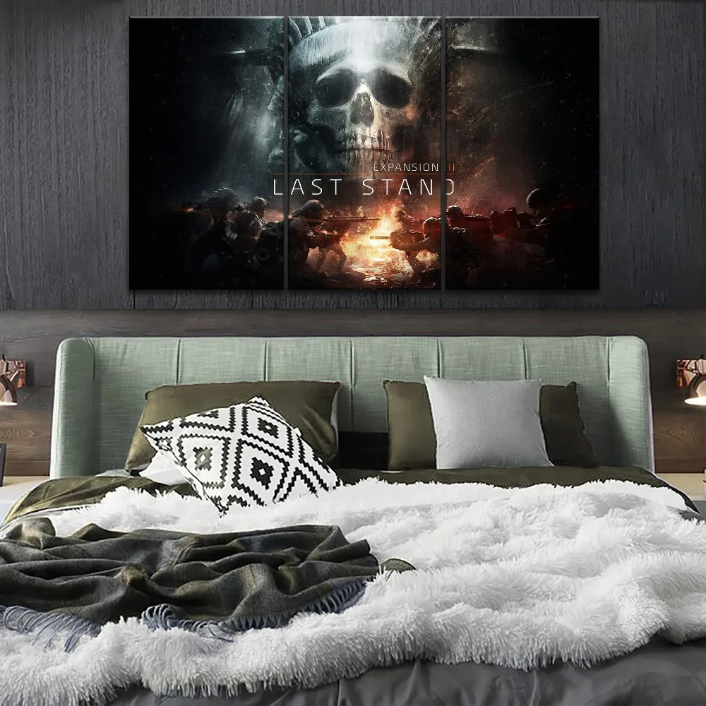 

Gun Soldier Fight Paintings 3 Panel Style On Canvas Print Type Tom Clancy's The Division Game Poster Modern Home Decor Wall Art