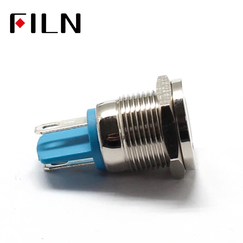 LED Metal Indicator Light 12mm Waterproof Signal Lamp 3V 5V 6V 9V 12V 24V 110V 220V Red Yellow Green White Blue Pilot Seal Bulb (2)