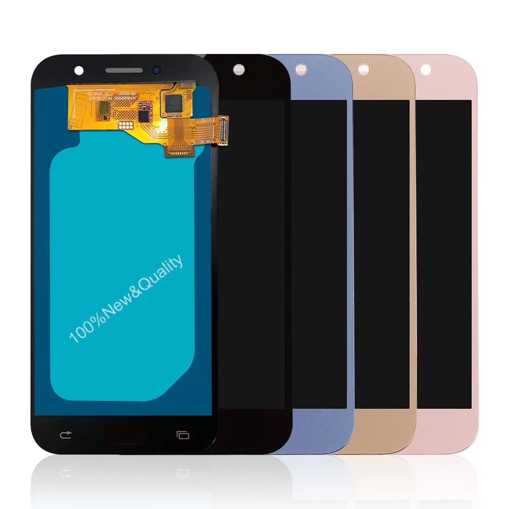 Качественный ЖК-дисплей для Samsung Galaxy A5 lcd A520F SM-A520F с сенсорным экраном дигитайзер сборка для Samsung A5 A520
