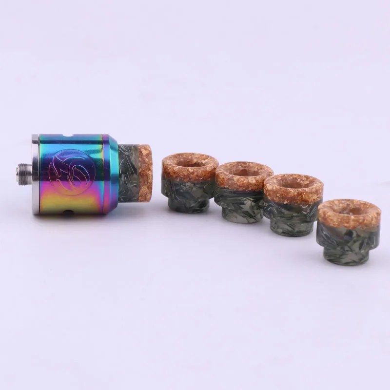 100pcs XFKM NEW 810 Drip Tips Epoxy Resin Drip Tip Wide Bore Mouthpiece for Kennedy24 Battle Goon 528-d RDA Atomizers