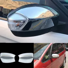 

Car Styling ABS Chrome Front Side Rearview Mirror Cover Strip look side mirror cover For Ford S-MAX 2007-2009 Car Accessories