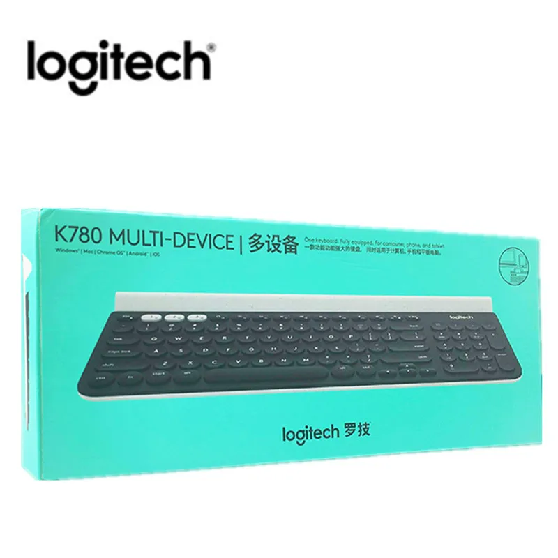 Беспроводная bluetooth-клавиатура logitech K780 с двухрежимным переключателем, многофункциональная компьютерная клавиатура