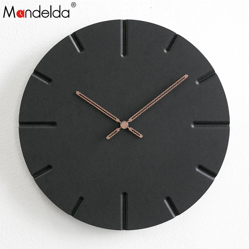 Mandelda 2018 настенные часы МДФ деревянные современный дизайн винтажные деревенские