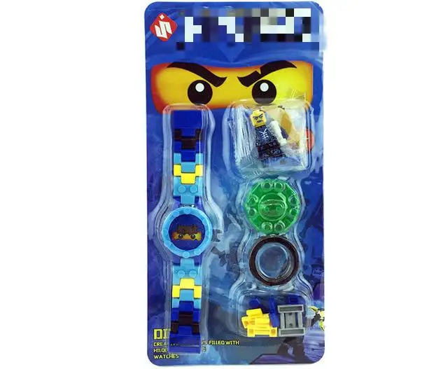 14 видов стилей часы с ниндзя Ninjagoingly строительные блоки кирпичи детские фигурки часы игрушки для детей - Цвет: 4