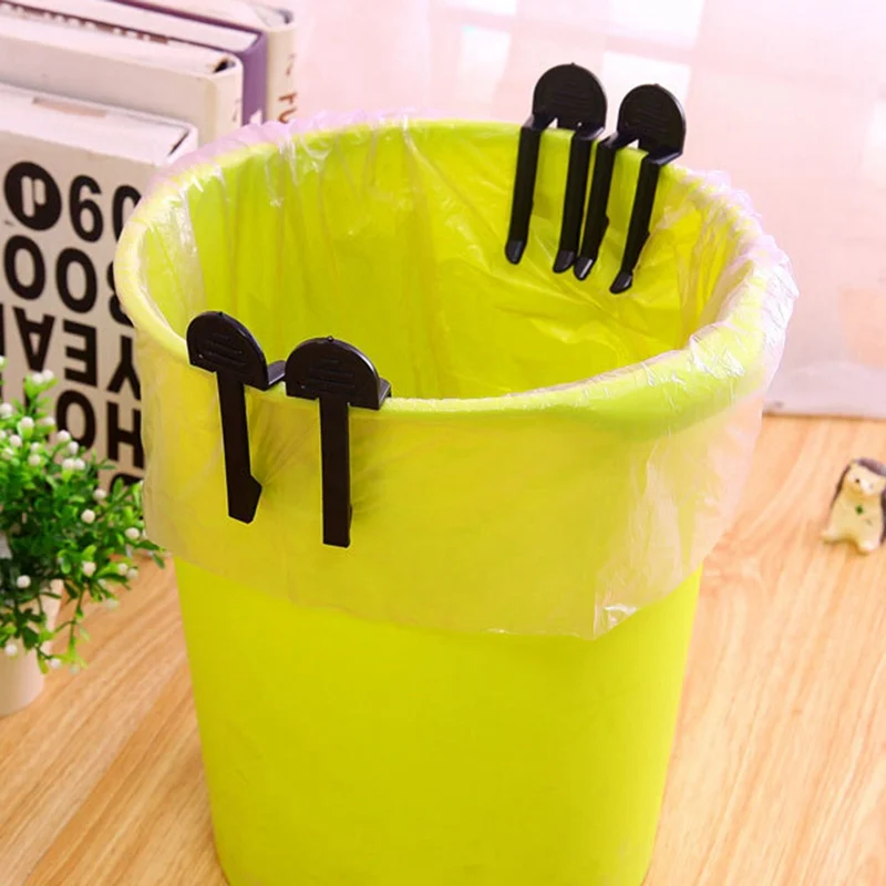 1 pc Practical Trash Can Clamp Plastic Garbage Bag Clip Fixed Waste Bin