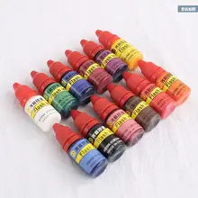 Вспышка Чернила светочувствительное масло для печати штамп 10 мл 12 цветов на масляной основе